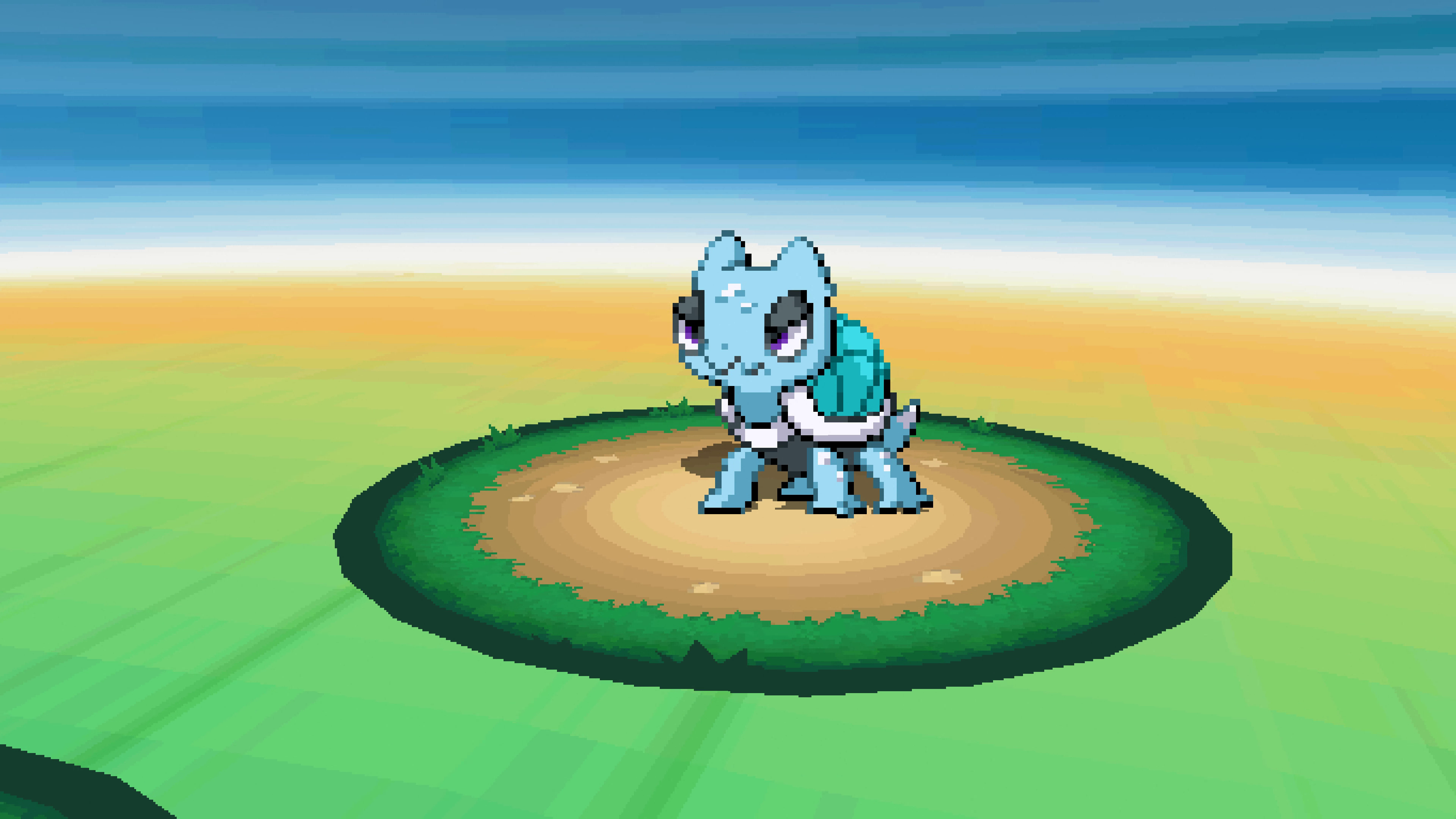 A Pokémon battle showing Choptile